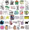 400 Pcs Funny Stickers for Adults Waterproof Funny Meme Stickers Pack